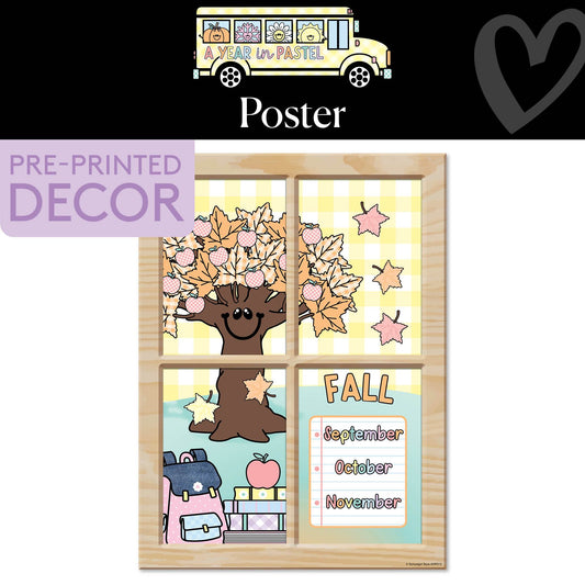 Fall Poster | A Year In Pastel