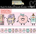 Load image into Gallery viewer, Printable Back To School Friends Border | A Year In Pastel
