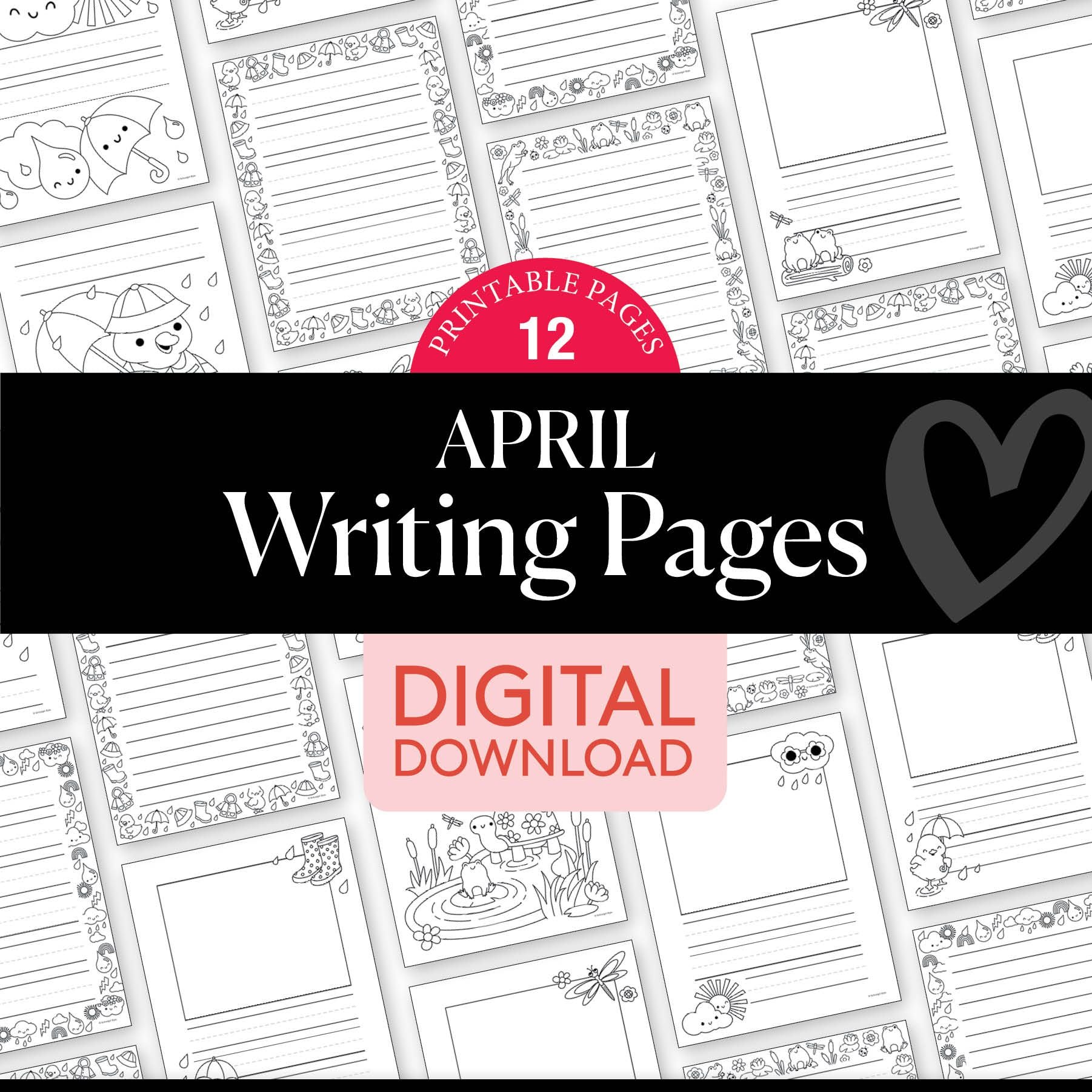 Printable April Writing Pages