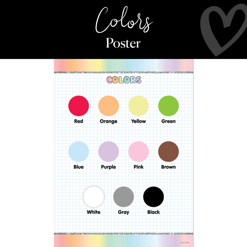 Colors | Classroom Posters | Pastel Classroom Decor | Schoolgirl Style