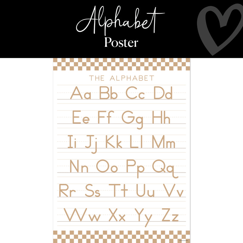 Neutral Alphabet Poster