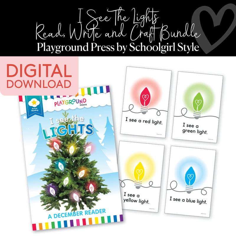 Playground Press | I See the Lights Read, Write and Craft Activity Bundle