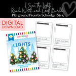 Playground Press | I See the Lights Read, Write and Craft Activity Bundle