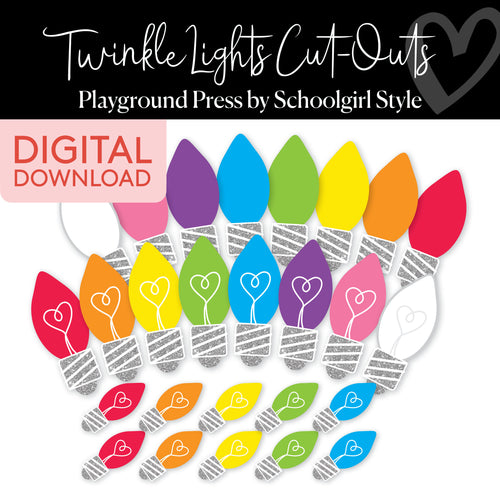 Twinkle Lights Cut Outs | Playground Press by Schoolgirl Style