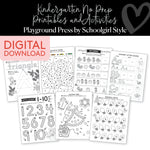 December Kindergarten Packet | Playground Press by Schoolgirl Style