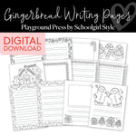 gingerbread printable writing pages