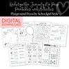 Kindergarten January No Prep Printables & Activities