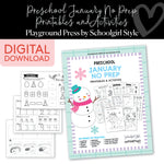 Preschool january no prep printables and activities