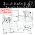 January Writing Center Pages | Playground Press by Schoolgirl Style