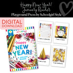 January Reader | Happy New Year | Yellow Reader | Playground Press by Schoolgirl Style