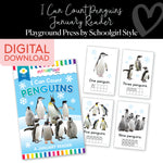 January Reader | I Can Count Penguins | Yellow Reader | Playground Press by Schoolgirl Style