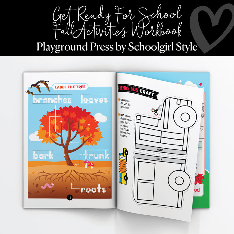 Get Ready for School | Fall Activities Workbook | Playground Press by Schoolgirl Style