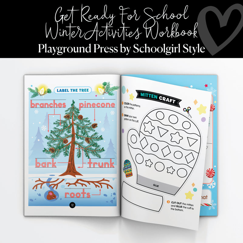 Get Ready for School | Winter Activities Workbook | Playground Press by Schoolgirl Style