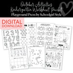 October Kindergarten Packet | Playground Press by Schoolgirl Style