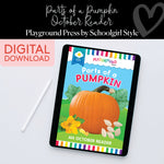 October Reader | Parts of a Pumpkin | Yellow Reader | Playground Press by Schoolgirl Style