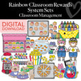 Load image into Gallery viewer, Printable Rainbow Classroom Rewards System Sets
