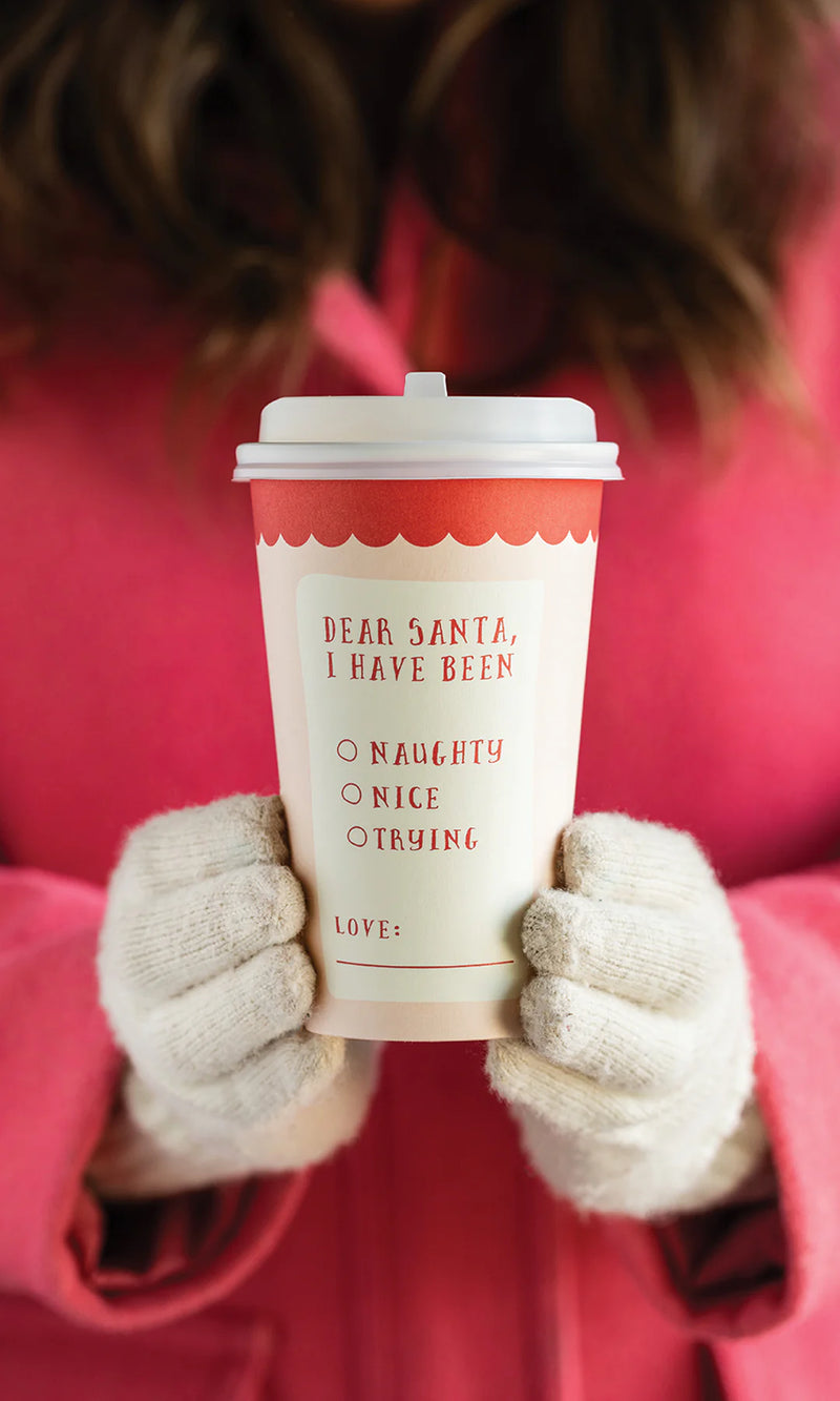 Naughty or Nice Coffee Cups | Christmas | Paper Goods | Schoolgirl Style