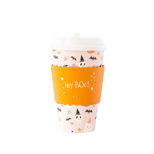 Pink Halloween Icons Coffee Cups │ Halloween To-Go Cups │ Schoolgirl Style