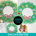 Load image into Gallery viewer, Printable December Handprint Wreath Craft
