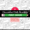 Load image into Gallery viewer, Printable First Grade December Daily Reading
