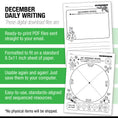 Load image into Gallery viewer, Printable First Grade December Daily Writing
