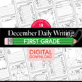 Load image into Gallery viewer, Printable First Grade December Daily Writing

