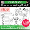 Load image into Gallery viewer, Printable First Grade December Writing Bundle
