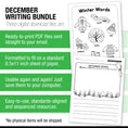Load image into Gallery viewer, Printable First Grade December Writing Bundle
