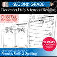 Load image into Gallery viewer, Printable Second Grade December Daily Science of Reading
