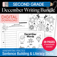 Load image into Gallery viewer, Printable Second Grade December Writing Bundle
