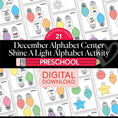 Load image into Gallery viewer, Printable Preschool December Alphabet Center Activities
