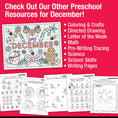 Load image into Gallery viewer, Printable Preschool December Alphabet Center Activities
