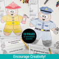 Load image into Gallery viewer, Printable December Gingerbread Men In Disguise Craft
