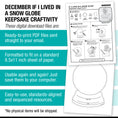 Load image into Gallery viewer, Printable December "If I Lived In A Snow Globe" Snow Globe Keepsake Craftivity
