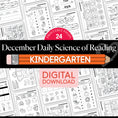 Load image into Gallery viewer, Printable Kindergarten December Daily Science of Reading

