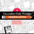 Load image into Gallery viewer, Printable Kindergarten December Daily Writing
