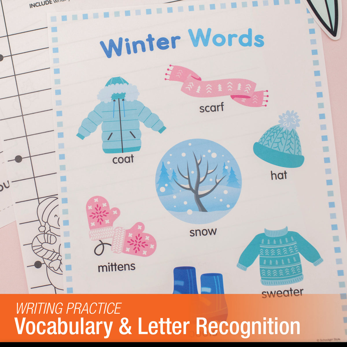 Printable Kindergarten December Writing Bundle