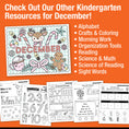 Load image into Gallery viewer, Printable Kindergarten December Writing Bundle
