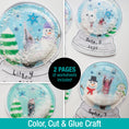 Load image into Gallery viewer, Printable December "Me in Snow" Snow Globe Keepsake Craftivity
