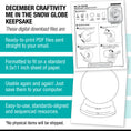 Load image into Gallery viewer, Printable December "Me in Snow" Snow Globe Keepsake Craftivity

