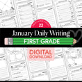 Load image into Gallery viewer, Printable First Grade January Daily Writing
