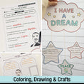 Load image into Gallery viewer, Printable January First and Second Grade Martin Luther King Day Activities
