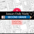 Load image into Gallery viewer, Printable Second Grade January Daily Math

