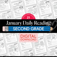 Load image into Gallery viewer, Printable Second Grade January Daily Reading
