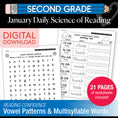 Load image into Gallery viewer, Printable Second Grade January Daily Science of Reading
