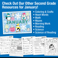 Load image into Gallery viewer, Printable Second Grade January Daily Writing
