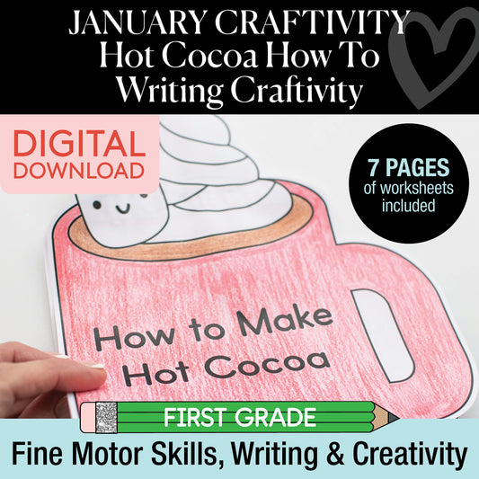 Printable January Hot Cocoa How To Craftivity