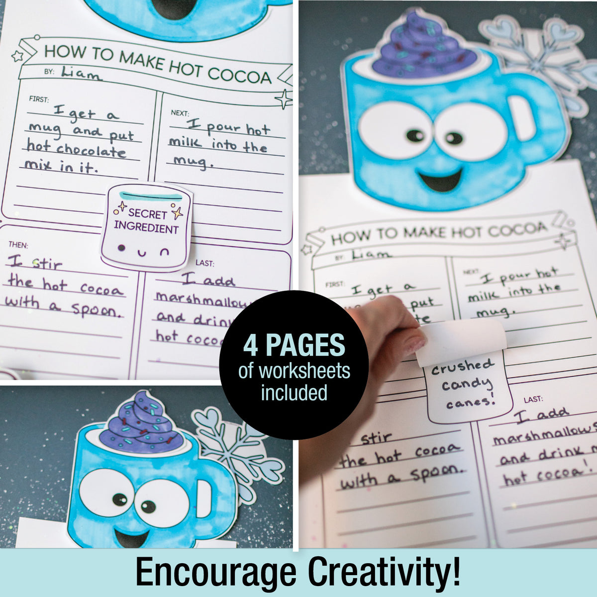 Printable January Hot Cocoa Secret Ingredient Writing Craftivity