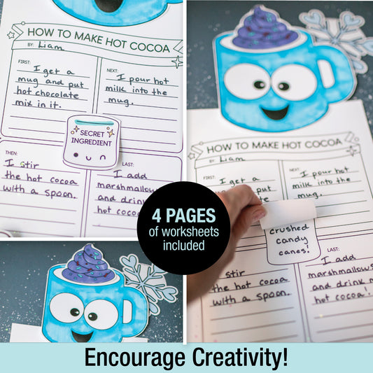 Printable January Hot Cocoa Secret Ingredient Writing Craftivity