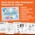 Load image into Gallery viewer, Printable Kindergarten January Daily Morning Work
